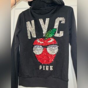 Victoria's Secret Black Sequin NYC Jacket